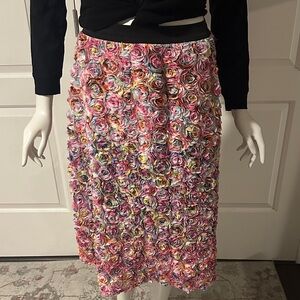 Leith Multicolor Rosette Skirt